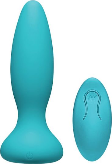 Doc Johnson A Play Vibe Adventurous Vibrator Anal cu Funcție Wireless Turcoaz 13.3cm