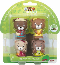 Les Klorofil Miniature Toy Οικογένεια Browny for 1.5+ Years