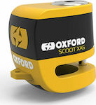 Oxford Scoot XA5 Κλειδαριά Δισκόφρενου Μοτοσυκλέτας με Συναγερμό & Πείρο 5.5mm Κίτρινο Χρώμα