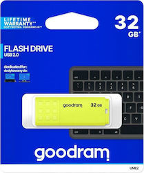 GoodRAM UME2 32GB USB 2.0 Stick Κίτρινο