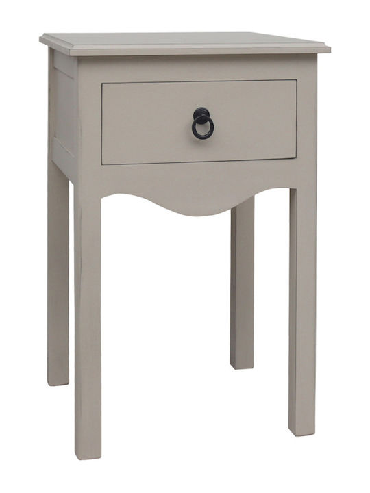 Square Wooden Side Table White L40xW40xH61cm