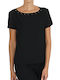 Emporio Armani Women's Blouse Short Sleeve Black