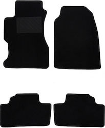 Auto Gs Set of Front and Rear Mats 4pcs from Carpet for Toyota Corolla Black