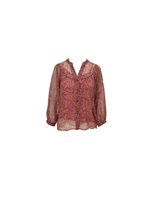 GRACE & MILA BLOUSE - BESS MARSALA