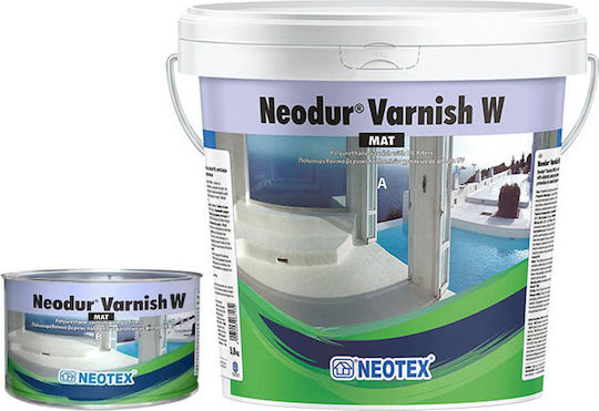 Neotex Neodur Varnish W Βερνίκι Επιφάνειας Πολυουρεθάνης 2 Συστατικών Νερού Άχρωμο Ματ 1lt