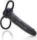 Calexotics Exotic Novelties Accommodator Dual Penetrator με Dildo 15cm σε Μαύρο Χρώμα