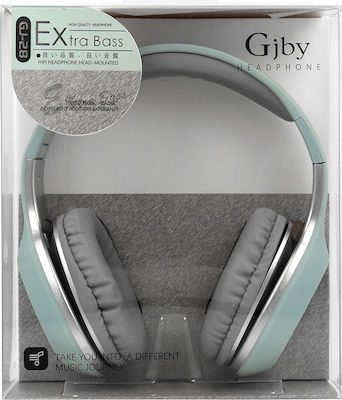 Gjby GJ-28 Wired Over Ear Headphones Blue