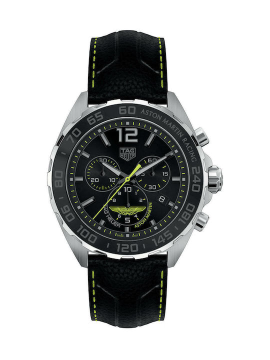 TAG Heuer Formula 1 Ρολόι Μπαταρίας με Δερμάτινο Λουράκι σε Μαύρο χρώμα