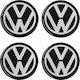 Race Axion Αυτοκόλλητα Σήματα VW 5.5cm για Ζάντες Αυτοκινήτου 4τμχ