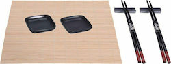 Aria Trade Sushi Sushi Set Wooden Black 7pcs