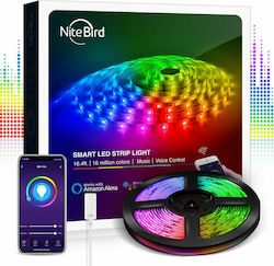 NiteBird SL2 LED Strip 12V RGB 5m with Power Supply Inspired SMD5050