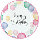 Amscan Plate Happy Birthday 23cm M 8pcs