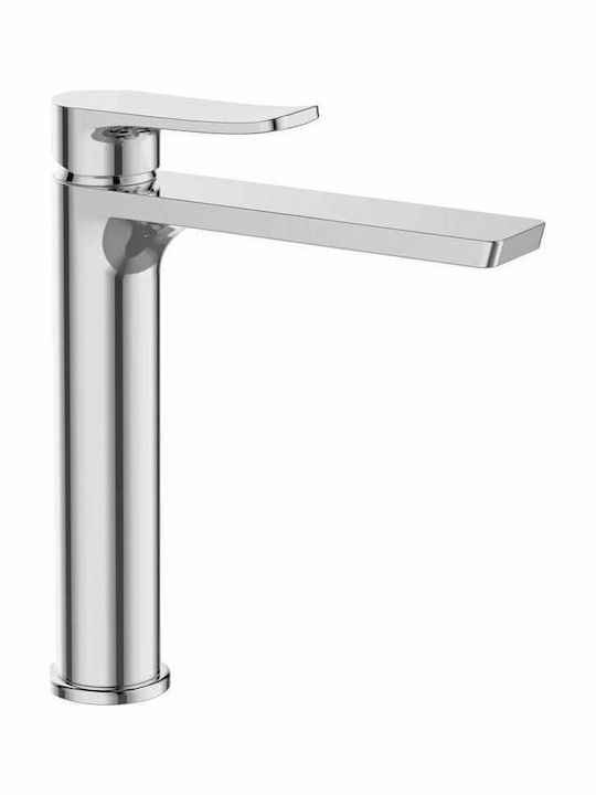 Acquanet Volcano Mixing Tall Sink Faucet Silver