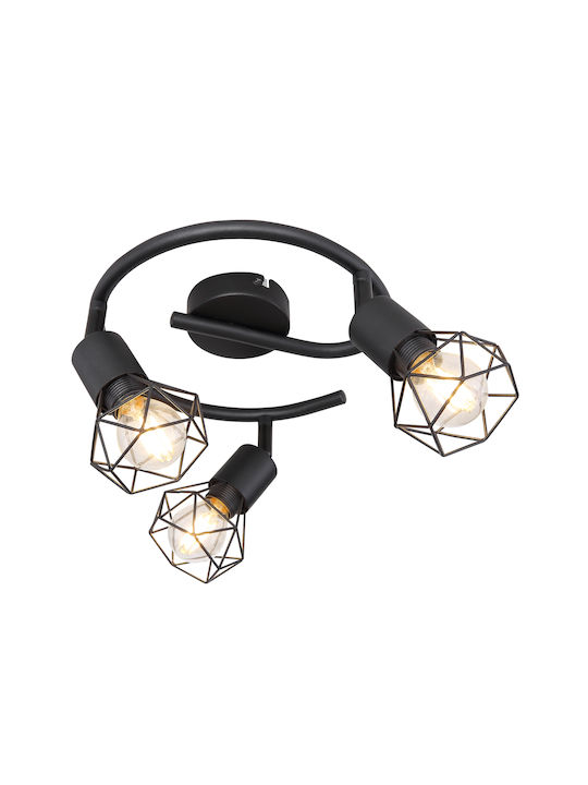 Globo Lighting Xara I Deckenleuchte Schwarz mit...