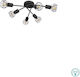 Globo Lighting Xara I Ceiling Mount Light Black with Socket E14