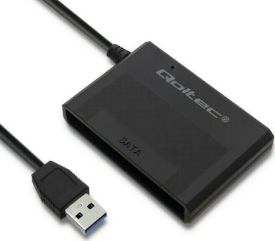 Qoltec Adaptor pentru hard disk USB 3.0 HDD/SSD 2.5''' SATA3 Negru (50644)