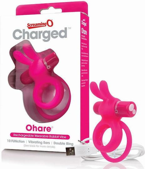 Screaming O O Hare Vibrating Penis Ring Pink
