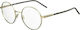 Damen Metallisches Brillengestell Rose Gold MOL567 000