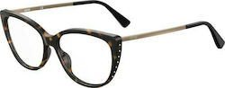 Moschino Eyeglass Frame Cat Eye Brown Tortoise MOS571 086