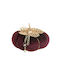 Inart Коледна Фигура Тиква Червена 12x12x9см.