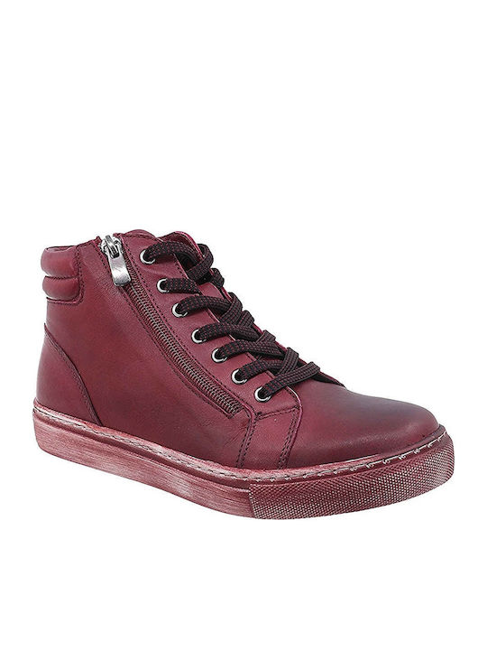 12808 Anatomical Boots Burgundy