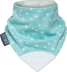 Cheeky Chompers Sage Stars Bandana Stoff mit Taste Türkis für 2 m+