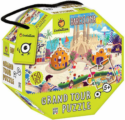 Kids Puzzle Barcelona Grand Tour for 5++ Years 150pcs Ludattica