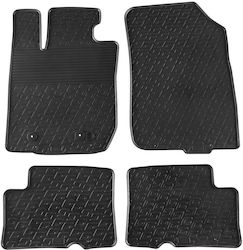Gledring Set Front and Back 4pcs for Dacia Duster 2010-2015 Black