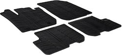Gledring Set Front and Back 4pcs for Dacia Logan 2013 Black