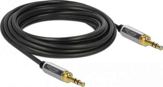 DeLock DeLock 3.5mm Jack Cable - 3.5mm Male to 3.5mm Male Gray Length 3m