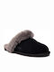 Ugg Australia W Scuffette II Χειμερινές Γυναικείες Παντόφλες με γούνα σε Γκρι Χρώμα