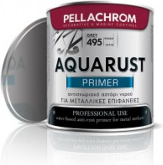 Pellachrom Aquarust Αστάρι Γκρι Κατάλληλο για Μέταλλο / Μη Σιδηρά Μέταλλα 0.75lt