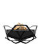 Kratki Fire / Pit FIRE/PIT Focar În aer liber din metal Negru 70.5x65.2x30cm