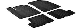 Gledring Set Front and Back 4pcs for Dacia Sandero 2008-2012 Black