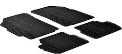 Gledring Set Front and Back 4pcs for Chevrolet Spark 2010-2015 Black