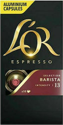 L'Or Kapseln Espresso Barista Kompatibel mit Maschine Nespresso 10Mützen