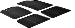 Gledring Set Front and Back 4pcs for Renault Clio 1998-2005 Black