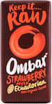 Ombar Organic Raw Organic Chocolate Dark with Strawberries & Coconut Cream Vegan Sugar-Free 35gr 1pcs