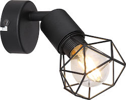 Globo Lighting Xara I Lamp Wall Black 13x12.5cm