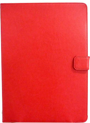 ObaStyle Klappdeckel Synthetisches Leder Rot (Universal 9-10,1 Zoll)