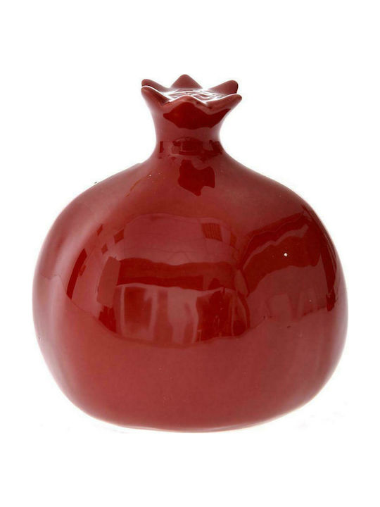 Iliadis Tabletop Lucky Charm Pomegranate Red Ceramic 14x14cm 1pcs