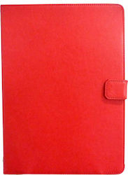 ObaStyle Klappdeckel Synthetisches Leder Rot (Universell 7-8 Zoll)