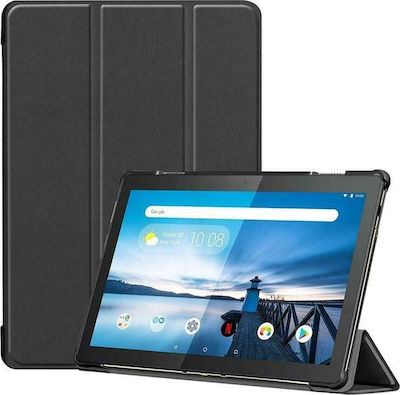 Tri-Fold Klappdeckel Synthetisches Leder / Silikon Schwarz (Galaxy Tab A7)