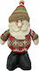 Dekorativer Weihnachtsmann Mehrfarbig aus Stoff 24x12cm Άγιος Όρθια Φιγούρα