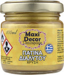 Maxi Decor Πατίνα Διαλυτού Χρυσή Για Παλαίωση 100ml 1pcs