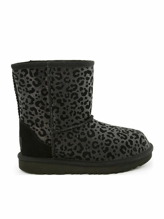 1112388 Suede Kids Boots Black