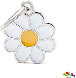 My Family Daisy Dog ID Tag White