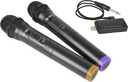 QTX Sound U-MIC USB Dual Handheld UHF Wireless System Fără fir QTX Sound U-MIC USB Dual Handheld UHF Wireless System Fără fir