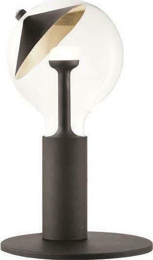 Eurolamp Dekorative Lampe mit Fassung für E27 Lampe Schwarz