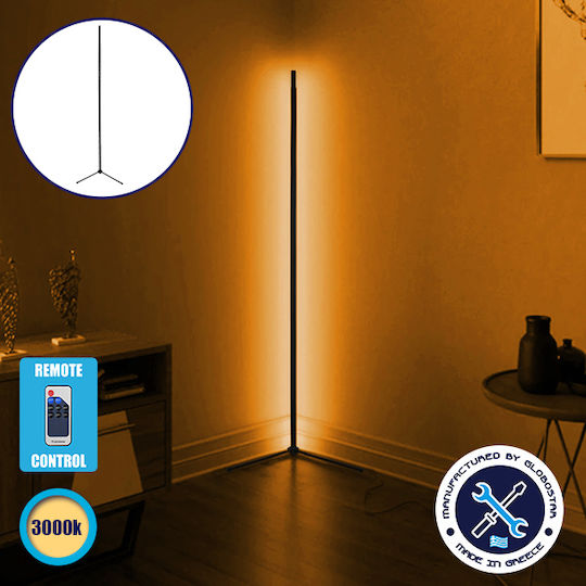 GloboStar Lampa de podea LED Î200xL3cm. cu Lumină Alb Cald 3840lm Negru